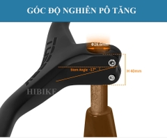 Ghi Đông Xe Đạp MTB Liền Pô Tăng CARBON TOSEEK - Màu Đen