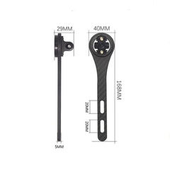 Giá bắt đồng hồ xe đạp gắn ghi đông liền pô tăng CARBON