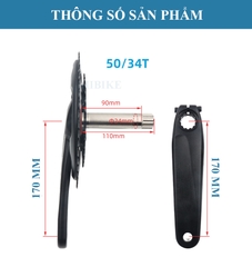 Giò Dĩa PROWHEEL RPM 50-34T 170CM