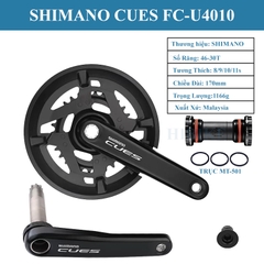 Bộ Giò Dĩa Xe Đạp 2 Tầng SHIMANO CUES U4010 46-30T 170MM