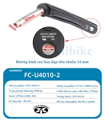 Bộ Giò Dĩa Xe Đạp 2 Tầng SHIMANO CUES U4010 46-30T 170MM