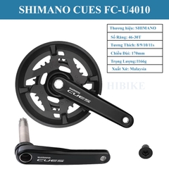 Bộ Giò Dĩa Xe Đạp 2 Tầng SHIMANO CUES U4010 46-30T 170MM