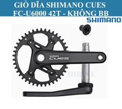 Bộ Giò Dĩa Xe Đạp SHIMANO CUES FC-U6000 42T