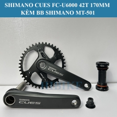 Bộ Giò Dĩa Xe Đạp SHIMANO CUES FC-U6000 42T