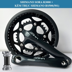 Giò Dĩa Xe Đạp SHIMANO SORA FC R3000 50-34T 9S