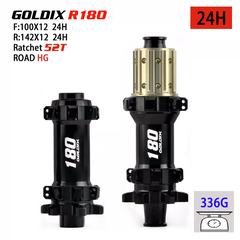Bộ Hub GOLDIX R180 Ratchet EXP 52T – 24 Lỗ - Phanh Đĩa 6 Ốc