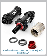 Bộ Hub GOLDIX R180 Ratchet 60t Hình Nón 24H - Phanh Đĩa Centerlock