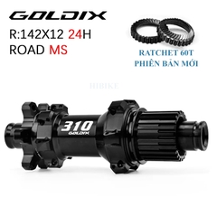 Bộ Hub GOLDIX R310 Ratchet 60t Hình Nón 24H - Phanh Đĩa 6 Ốc
