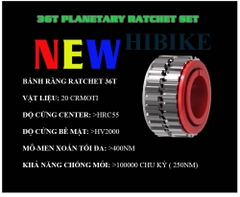 Bộ Hub Xe Đạp GOLDIX M370 - Phanh Đĩa 6 Ốc - Rachet 36T