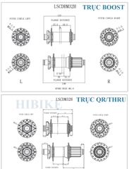 Bộ Hub Xe Đạp GOLDIX M370 - Phanh Đĩa 6 Ốc - Rachet 36T