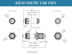 Bộ Hub GOLDIX R180 SL Ratchet 36T – 24 Lỗ Phanh Đĩa