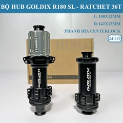 Bộ Hub GOLDIX R180 SL Ratchet 36T – 24 Lỗ Phanh Đĩa