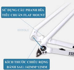 Khung Sườn Nhôm 6061 Xe Đạp Đua KINESIS TR200 - Phanh Đĩa