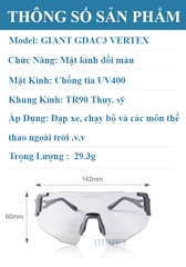 Kính Xe Đạp Đổi Màu GIANT GDAC3 VERTEX