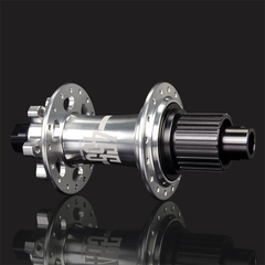Bộ Hub KOOZER 455 32 Lỗ - Phanh Đĩa 6 Ốc - Tăm Móc - Màu Bạc