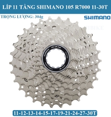 Líp Xe Đạp 11 Tầng SHIMANO 105 R7000 (HG700)