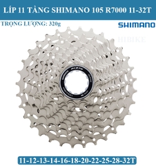 Líp Xe Đạp 11 Tầng SHIMANO 105 R7000 (HG700)
