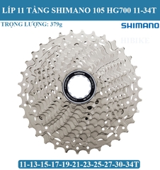 Líp Xe Đạp 11 Tầng SHIMANO 105 R7000 (HG700)