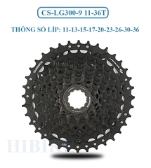 Líp Xe Đạp 9 Tầng SHIMANO CUES LG300 11-36T
