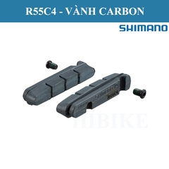 Bộ Má Phanh V SHIMANO R55C4 Nhôm Và Carbon