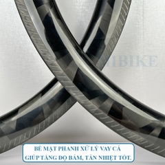 Niềng Xe Đạp 700C CARBON TORAY - Phanh V