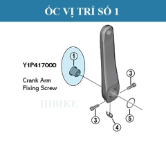 Ốc Giữ Giò Dĩa Trục Cốt Rỗng SHIMANO Y1P417000