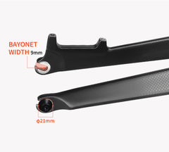 Phuộc Đơ Xe Đạp MTB CARBON TOSEEK – Phanh Đĩa - Cổ Nở 39.8mm