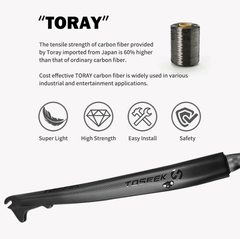 Phuộc Đơ Xe Đạp MTB CARBON TOSEEK – Phanh Đĩa - Cổ Nở 39.8mm