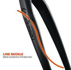 Phuộc Đơ Xe Đạp MTB CARBON TOSEEK – Phanh Đĩa - Cổ Nở 39.8mm