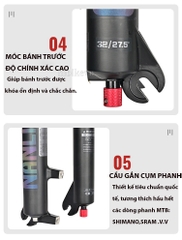 Phuộc Hơi Xe Đạp MTB NANLIO 26/ 27.5 / 29 Inch – Phanh Đĩa