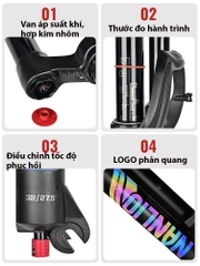 Phuộc Hơi Xe Đạp MTB NANLIO 26/ 27.5 / 29 Inch – Phanh Đĩa