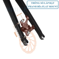 Phuộc Xe Đạp 700C CARBON TOSEEK – Phanh Đĩa