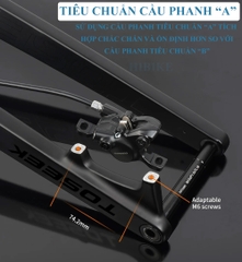 Phuộc Đơ Xe Đạp MTB CARBON TOSEEK M40 BOOST - Cổ Nở 39.8mm
