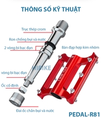 Pedan xe đạp PROMEND R81