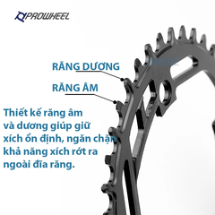 Đĩa răng xe đạp PROWHEEL BCD 104MM 1X