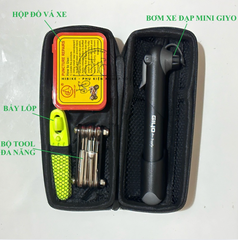 Hộp đựng đồ nghề xe đạp GIYO kèm dụng cụ