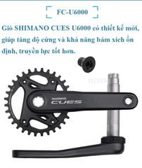 Bộ Group Xe Đạp SHIMANO CUES U6000 1X11S