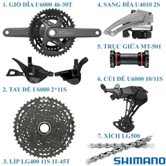 Bộ Group Xe Đạp SHIMANO CUES U6000 2X11S
