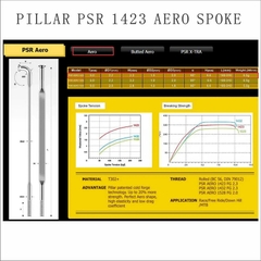 Tăm Dẹp Khí Động Học Xe Đạp Kéo Thẳng PILLAR 1423