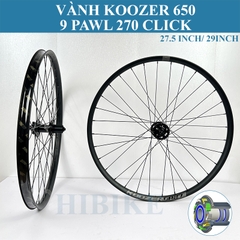 Bộ Vành Nhôm 27.5/29inch KOOZER 650 GR27 9 PAWLS QR 135mm - Phanh Đĩa