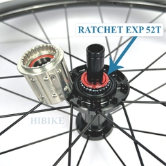 Bộ Vành Xe Đạp CARBON TORAY 50MM R180 - Phanh V