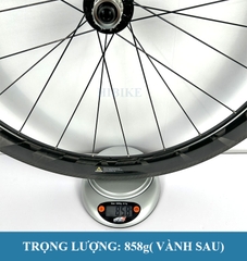 Bộ Vành Xe Đạp CARBON TORAY 50MM R180 - Phanh V
