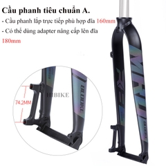 Phuộc Đơ Xe Đạp Nhôm Blooke 26/27.5 và 29 Inch - Phanh Đĩa