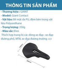 Yên Xe Đạp GIANT CONTACT