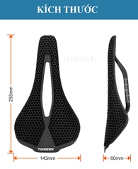 Yên Xe Đạp Carbon 3D Toseek P300