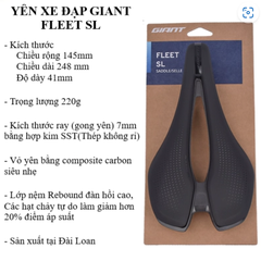 Yên Xe Đạp GIANT FLEET SL