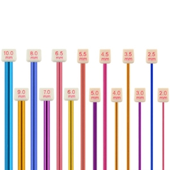 1 Đôi kim đan thẳng kim loại dài 35cm + bao đựng