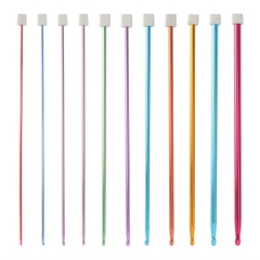 Bộ 11 kim móc Tunisan , chiều dài 27cm