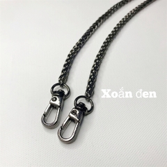 Xích xoắn kèm móc càng cua màu trắng - hàng đẹp