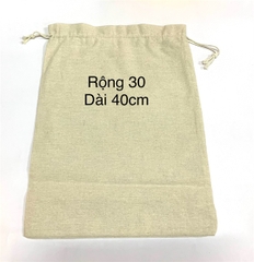 Lót túi rút vải canvas màu lúa mạch nhiều size